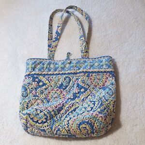 COPY - Vera Bradley Villager Tote Purse Capri Paisley Floral Double Strap